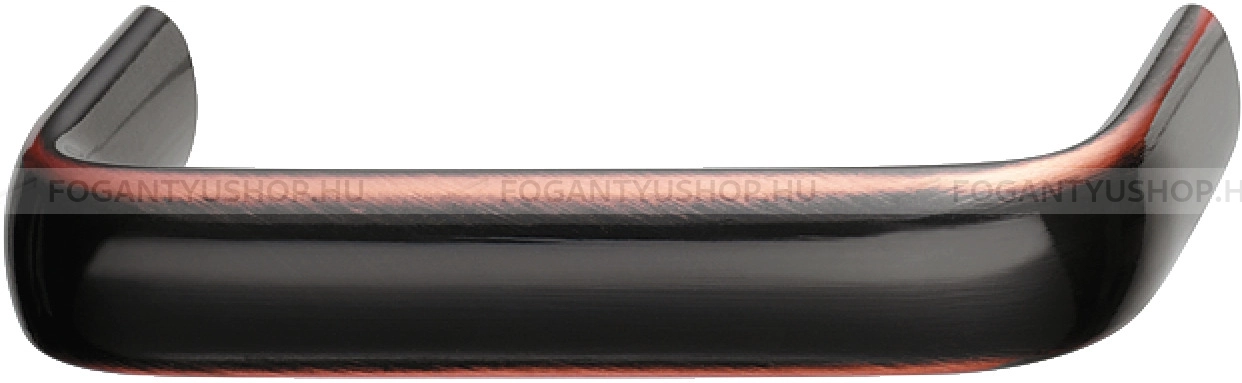 HAFELE Fogantyú - 128 mm - 117.64 - Szálcsiszolt bronz lakkozott - Acél fém - Klasszikus, vintage, antik fém bútorfogantyú