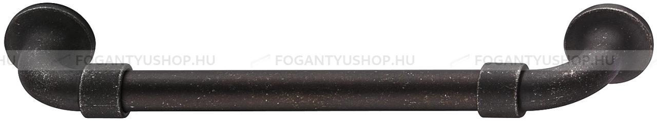 HAFELE Fogantyú - 111.77 Kopott Zink ötvözet - Kopott fekete  - Zink fém ötvözet - Klasszikus, vintage, antik fém bútorfogantyú