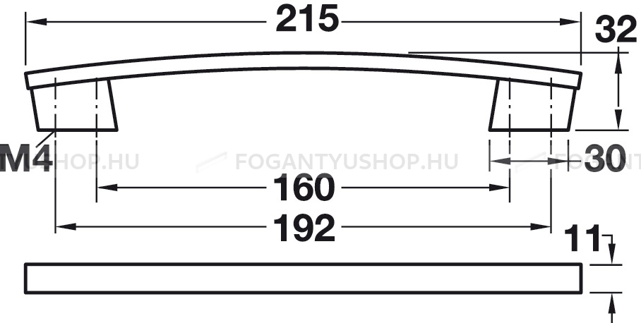 HAFELE---Fogantyu---H1345---Festett-feher---Egy-meretben-gyartott-szines-fem-butorfogantyu