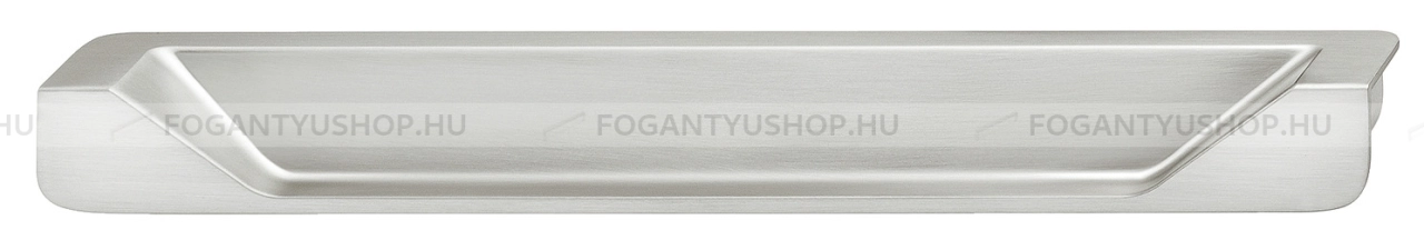 HAFELE Bútorfogantyú - 151.58 Zink ötvözet - 1 furatos - Ezüst inox (szálcsiszolt) SNiL - Zink fém ötvözet - Bútorajtó élébe marható, süllyeszthető fém fogantyú