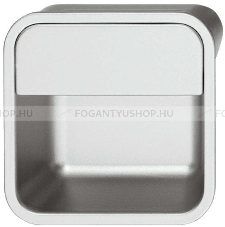 HAFELE Bútor fogantyú - 38 151.11 - furattáv 38 mm - Alumínium MCrE - Zink fém ötvözet - Bútorajtó felületébe marható, süllyeszthető fém fogantyú