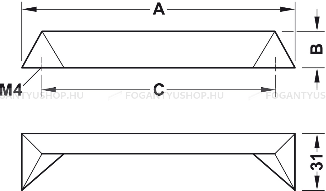 HAFELE-Fogantyu---113.97---Matt-krom---Egy-meretben-gyartott-fem-butorfogantyu