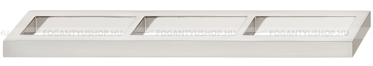HAFELE Fogantyú - H1320 192 Zink ötvözet - furattáv 192 mm - Szálcsiszolt nikkel NisatE - Zink fém ötvözet - Egy méretben gyártott fém bútorfogantyú