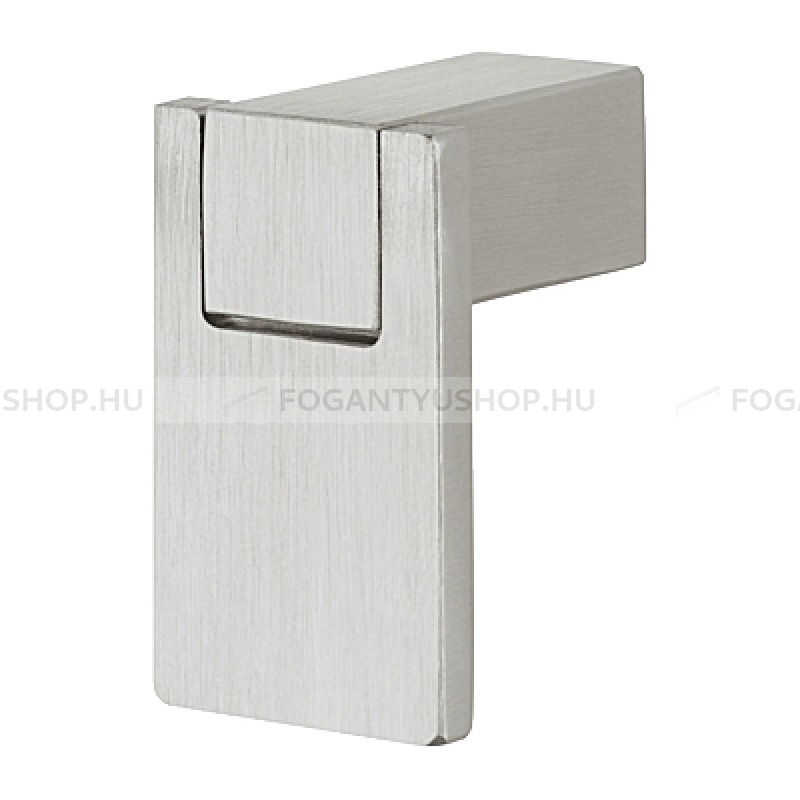 HAFELE Gombfogantyú - 112.02 - 1 furatos - Ezüst inox (szálcsiszolt) SNiL - Fém gombfogantyú, bútorgomb (szögletes, kerek)