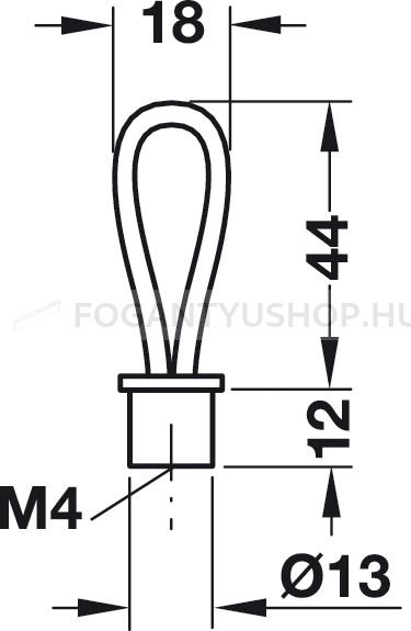 HAFELE-Fogantyu---105.94---Ezust-inox-(szalcsiszolt)---Fekete---Borrel-kombinalt-fem-butorfogantyu