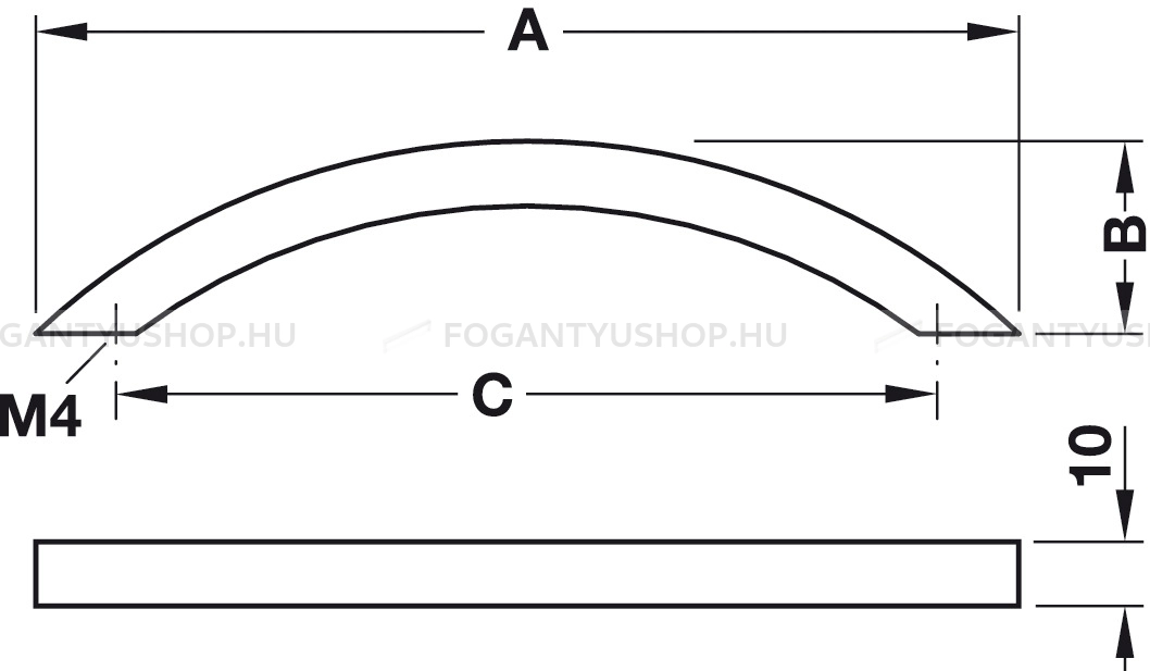 HAFELE-Fogantyu---155.01---Ezust-inox-(szalcsiszolt)---Rozsdamentes-acel---inox-fem-butorfogantyu