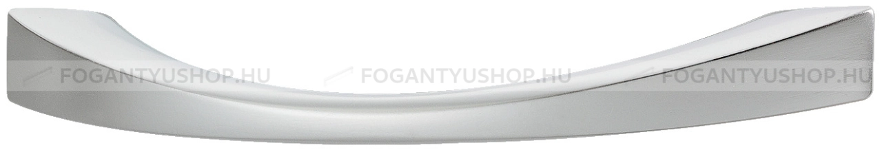 HAFELE Bútor fogantyú - 128 107.66 Zink ötvözet - furattáv 128 mm - Matt króm MCrL - Zink fém ötvözet - Egy méretben gyártott fém bútorfogantyú