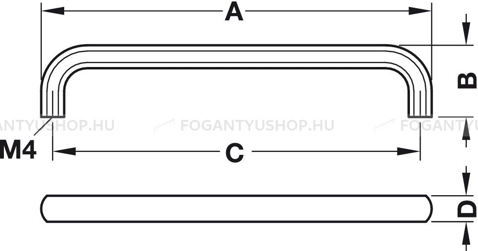 HAFELE-Fogantyu---116.22---Matt-nikkel---Tobb-meretben-gyartott-fem-butorfogantyu