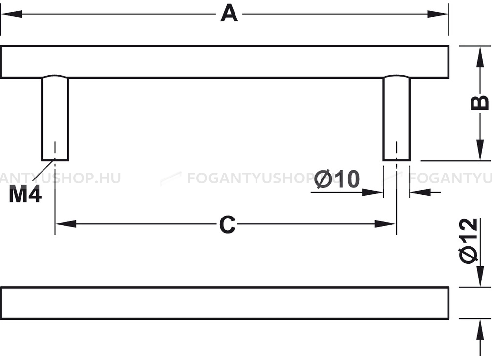 HAFELE-Fogantyu---112.04---Festett-fekete---Szines-fem-butorfogantyu