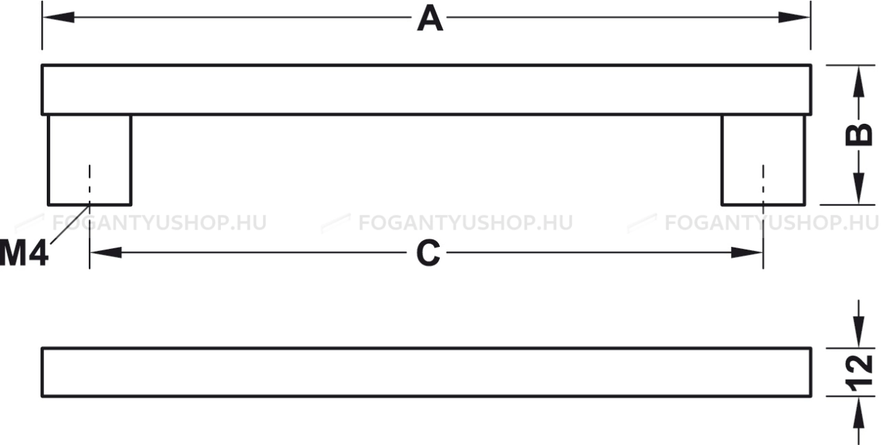 HAFELE-Fogantyu---155.01---Ezust-inox-(szalcsiszolt)---Rozsdamentes-acel---inox-fem-butorfogantyu