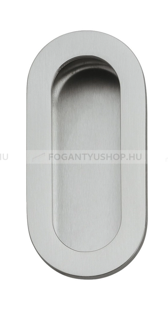HAFELE 155.01 - Ezüst inox (szálcsiszolt) SNiL - Inox - Tolóajtó bemarható fogantyú (tolóajtókagyló)