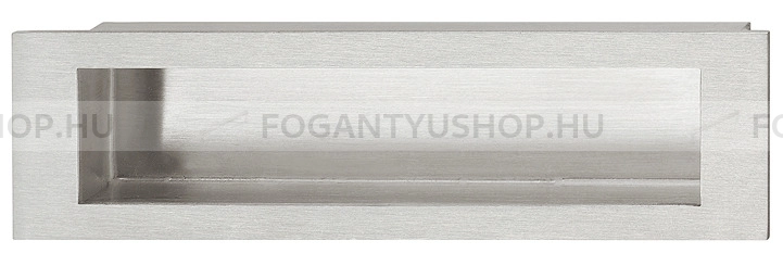 HAFELE Bútorfogantyú - 152.52 - 1 furatos - Ezüst inox (szálcsiszolt) SNiL - Márvány - Bútorajtó felületébe marható, süllyeszthető fém fogantyú