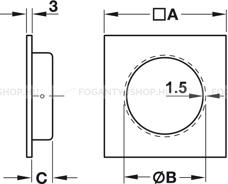 HAFELE-Fogantyu---155.01---Ezust-inox-(szalcsiszolt)---Toloajto-bemarhato-fogantyu-(toloajtokagylo)