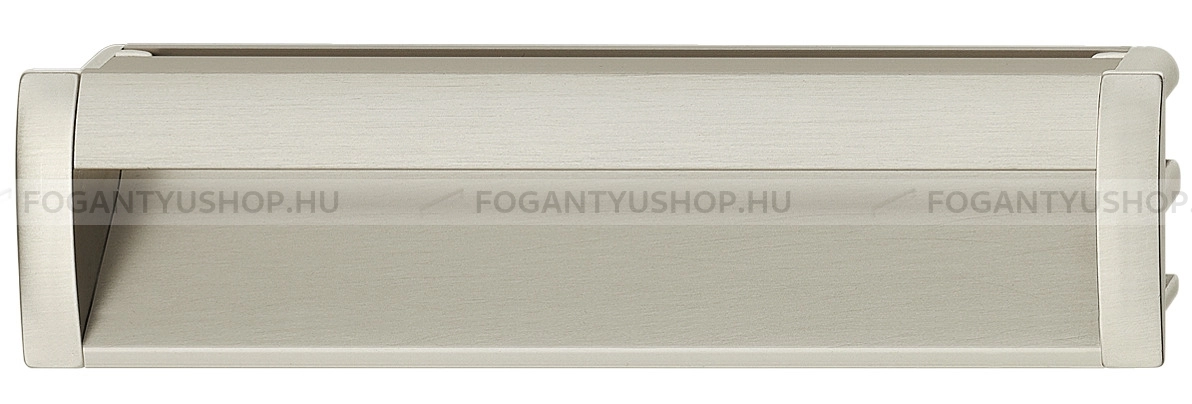 HAFELE Bútor fogantyú - 151.86 - Ezüst inox (szálcsiszolt) SNiL - Alumínium - Bútorajtó felületébe marható, süllyeszthető fém fogantyú