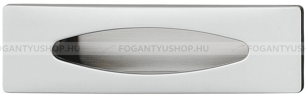 HAFELE Bútor fogantyú - 96 151.74 Zink ötvözet - furattáv 96 mm - Matt króm MCrL - Zink fém ötvözet - Bútorajtó felületébe marható, süllyeszthető fém fogantyú