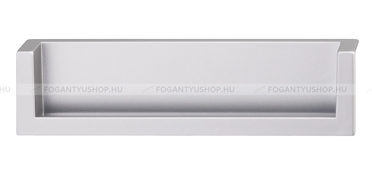 HAFELE Bútorfogantyú - 160 151.47 Zink ötvözet - furattáv 160 mm - Alumínium MCrE - Zink fém ötvözet - Bútorajtó élébe marható, süllyeszthető fém fogantyú