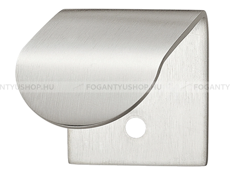 HAFELE Fogantyú - 100.57 - 1 furatos - Ezüst inox (szálcsiszolt) SNiL - Márvány - Bútorajtó élére ültethető fém fogantyú