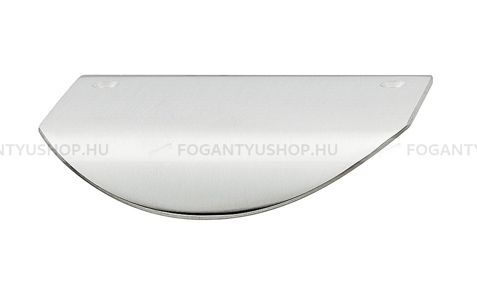 HAFELE Bútorfogantyú - 64 115.89 - furattáv 64 mm - Ezüst inox (szálcsiszolt) SNiL - Márvány - Bútorajtó élére ültethető fém fogantyú