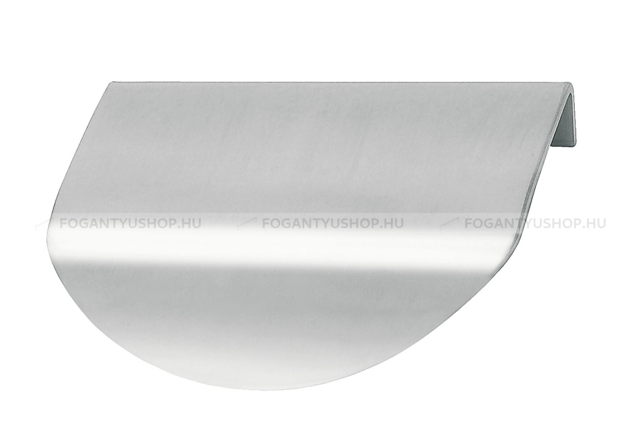 HAFELE Fogantyú - 64 115.89 - furattáv 64 mm - Ezüst inox (szálcsiszolt) SNiL - Márvány - Bútorajtó élére ültethető fém fogantyú