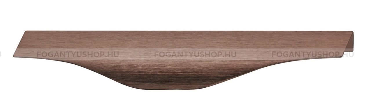 HAFELE Bútor fogantyú - 126.45 - Szálcsiszolt antik bronz  - ABS műanyag - Bútorajtó élére ültethető színes fém fogantyú
