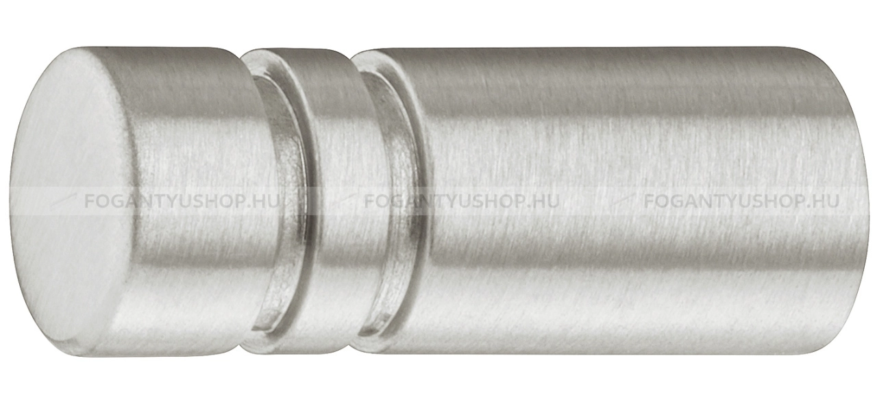 HAFELE Gomb fogantyú - 132.94 - 1 furatos - Ezüst inox (szálcsiszolt) SNiL - Márvány - Fém gombfogantyú, bútorgomb (szögletes, kerek)