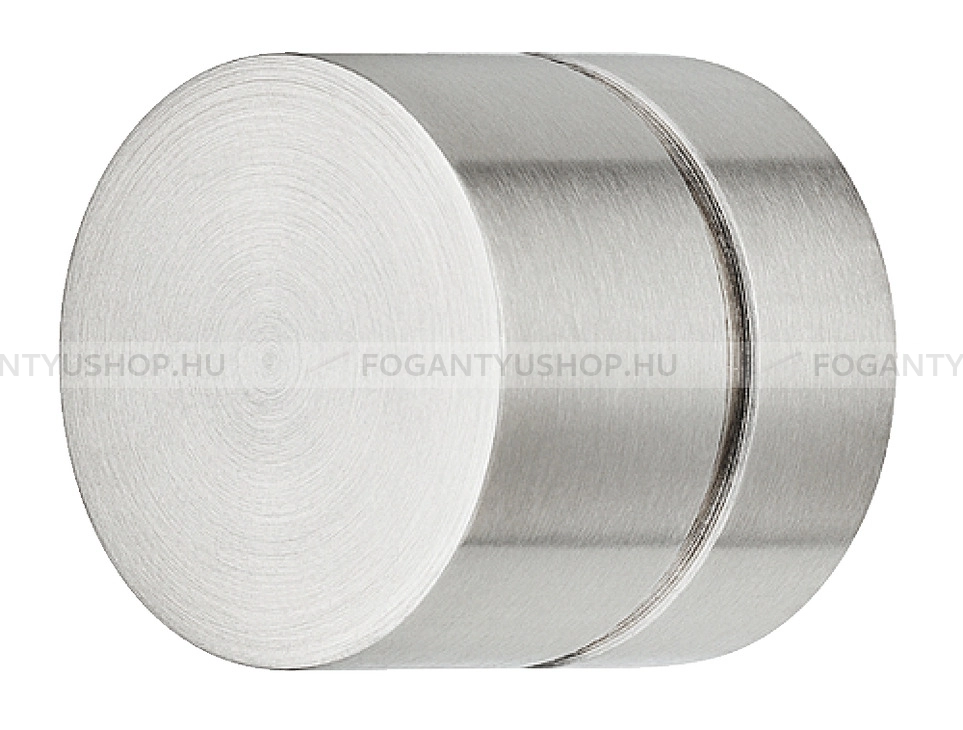 HAFELE Bútorgomb - 134.88 - 1 furatos - Ezüst inox (szálcsiszolt) SNiL - Márvány - Fém gombfogantyú, bútorgomb (szögletes, kerek)