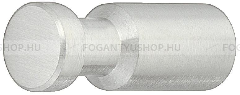 HAFELE Gomb fogantyú - 134.82 - 1 furatos - Ezüst inox (szálcsiszolt) SNiL - Márvány - Fém gombfogantyú, bútorgomb (szögletes, kerek)
