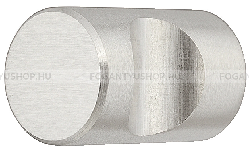 HAFELE-Fogantyu---155.01---Ezust-inox-(szalcsiszolt)---Butor-fem-gombfogantyu-(szogletes-kerek)