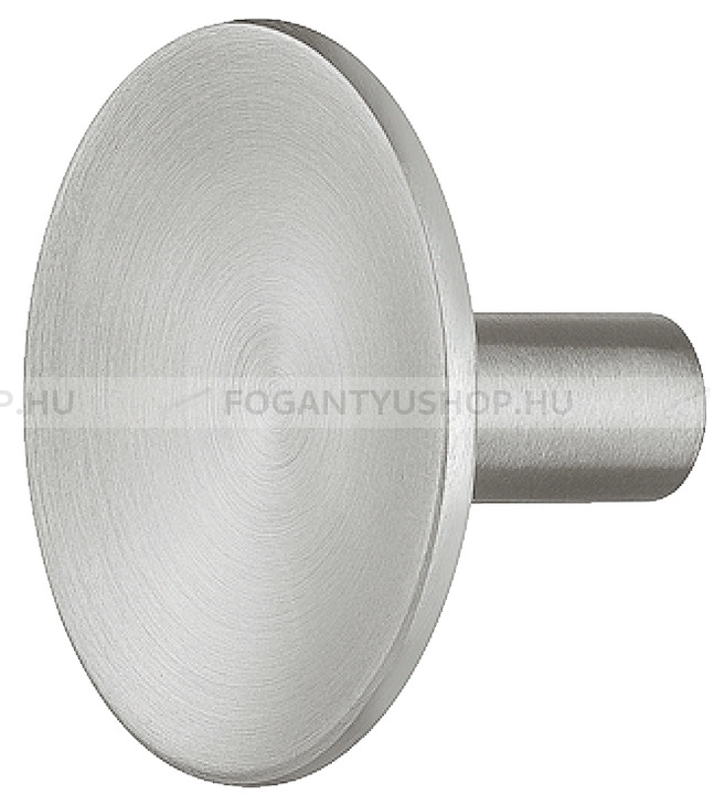 HAFELE Bútorgomb - 134.81 - 1 furatos - Ezüst inox (szálcsiszolt) SNiL - Inox - Fém gombfogantyú, bútorgomb (szögletes, kerek)