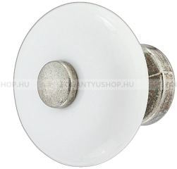 HAFELE Gomb fogantyú - 130.51 - Vintage grafit - Fehér - Zink fém ötvözet - Porcelán