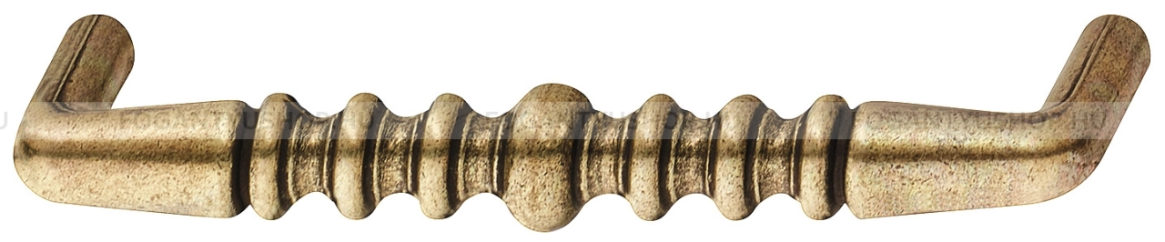 HAFELE Bútorfogantyú - 96 121.02 - furattáv 96 mm - Antik patina barna  - Zink fém ötvözet - Klasszikus, vintage, antik fém bútorfogantyú