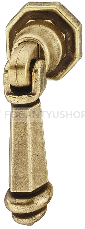 HAFELE-Fogantyu---121.62---Antik-patina-barna---Antikolt-vintage-fem-gombfogantyu-(szogletes-kerek)
