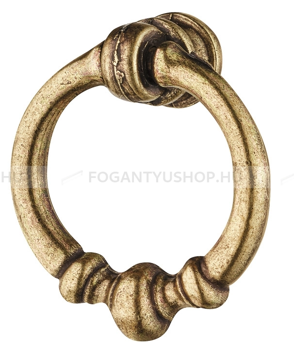 HAFELE Gombfogantyú - 121.05 Zink ötvözet - 1 furatos - Antik patina barna  - Zink fém ötvözet - Antikolt, vintage fém gombfogantyú (szögletes, kerek)