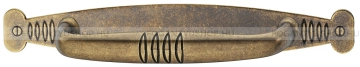 HAFELE Fogantyú - 96 mm - 102.55 - Antik patina barna - Zink fém ötvözet