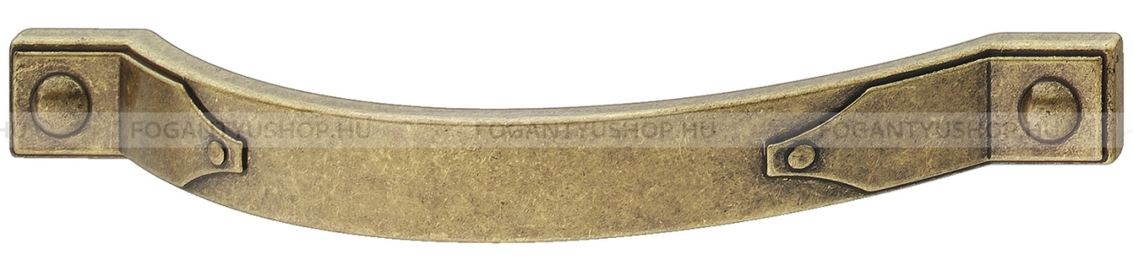HAFELE Fogantyú - 128 110.38 - furattáv 128 mm - Antik patina barna  - Zink fém ötvözet - Klasszikus, vintage, antik fém bútorfogantyú
