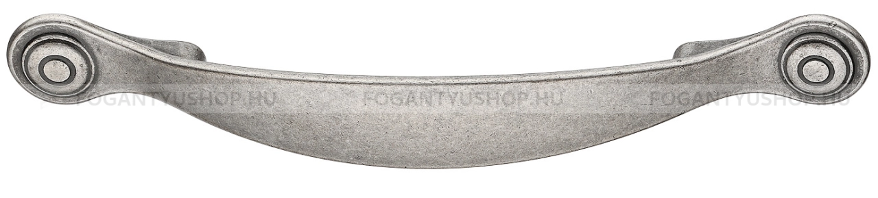 HAFELE Bútorfogantyú - 96 123.99 Kovácsolt vas hatás Zink ötvözet - furattáv 96 mm - Kovácsolt vas hatás  - Zink fém ötvözet - Klasszikus, vintage, antik fém bútorfogantyú