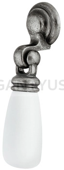 HAFELE-Fogantyu---125.76---Vintage-grafit---Feher---Porcelan-porcelannal-kombinalt-antikolt-fem-gombfogantyu