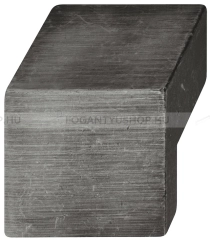 HAFELE Fogantyú - 16 mm - 131.10 - Koptatott világos grafit - Zink fém ötvözet
