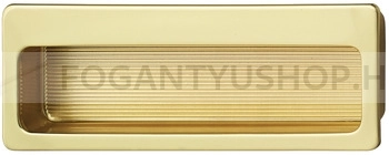 HAFELE Fogantyú - 155.01 - Fényes arany - Bútorajtó felületébe marható, süllyeszthető színes fém fogantyú 