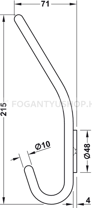 HAFELE---Fogas---842.33---Ezust-inox-(szalcsiszolt)---Kombinalt-kalaptartos-fogas