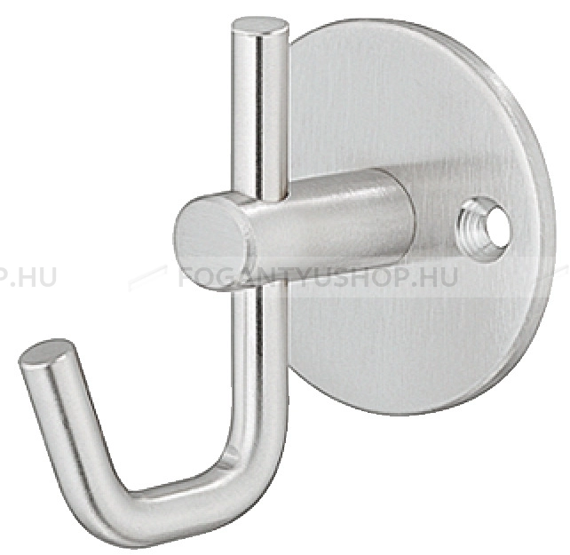 HAFELE Kabátakasztó - 32 842.32 - Ezüst inox (szálcsiszolt) SNiL - Acél fém - Egy akasztós fogas