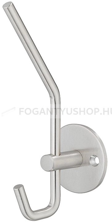 HAFELE Kabát fogas - 32 842.32 - Ezüst inox (szálcsiszolt) SNiL - Acél fém - Kombinált, kalaptartós fogas