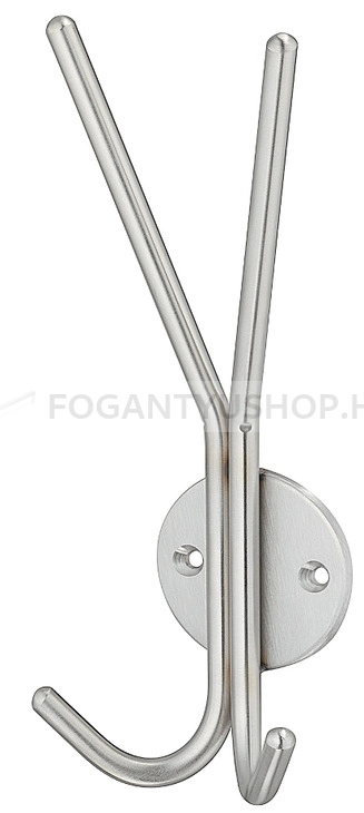 HAFELE Fogas - 32 842.32 - Ezüst inox (szálcsiszolt) SNiL - Acél fém - Kombinált, kalaptartós fogas