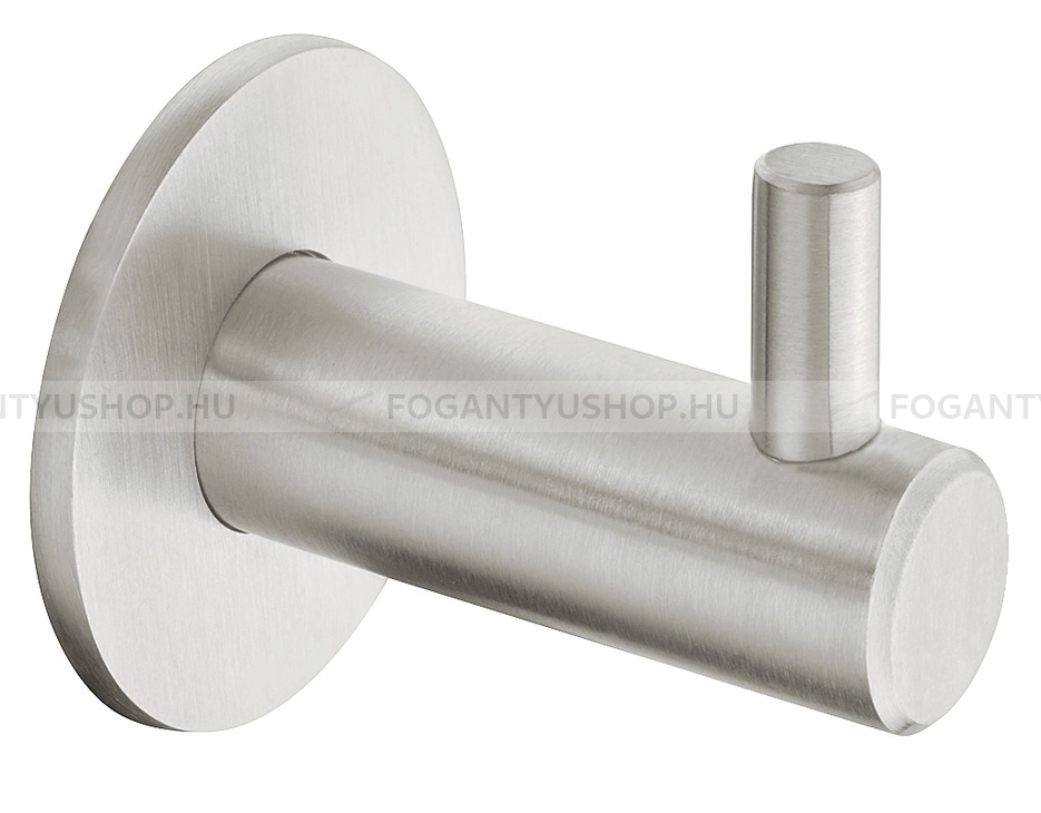 HAFELE Kabát fogas - 844.28 - Ezüst inox (szálcsiszolt) SNiL - Acél fém - Egy akasztós fogas