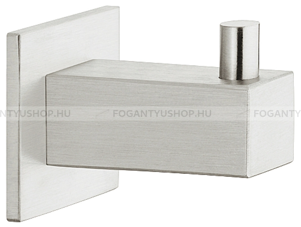 HAFELE Fogas - 842.57 - Ezüst inox (szálcsiszolt) SNiL - Acél fém - Egy akasztós fogas