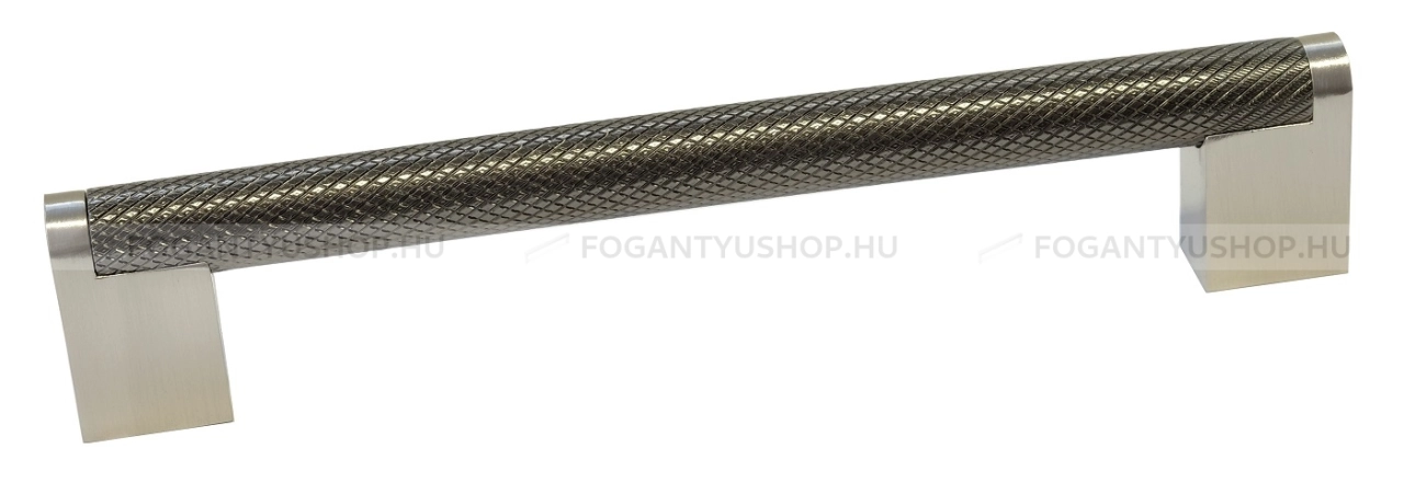 GRIMME Bútorfogantyú - FG72416016.19 Ólom - Ólom szürke N60P, Fényes szálcsiszolt  - Zamak fém ötvözet - Több méretben gyártott színes fém bútorfogantyú