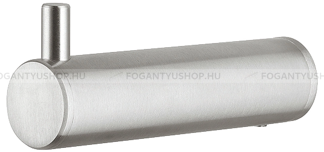 HAFELE Fogas - 844.77 - Ezüst inox (szálcsiszolt) SNiL - Acél fém - Egy akasztós fogas