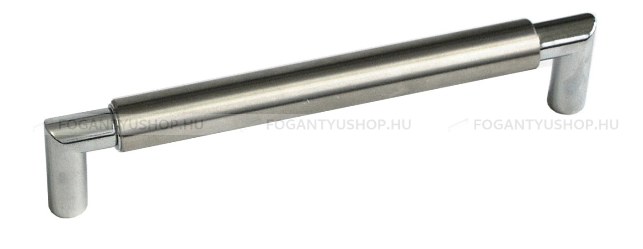 GRIMME Fogantyú - 160 FG08261019.29.0 - furattáv 160 mm - Fényes króm Cr, Ezüst inox (szálcsiszolt) SNiL - Zamak fém ötvözet - Egy méretben gyártott fém bútorfogantyú