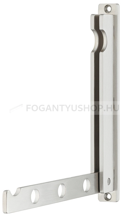HAFELE Fogas - 170 844.21 - Ezüst inox (szálcsiszolt) SNiL - Acél fém - Vállfa, sál- és nyakkendő tartó