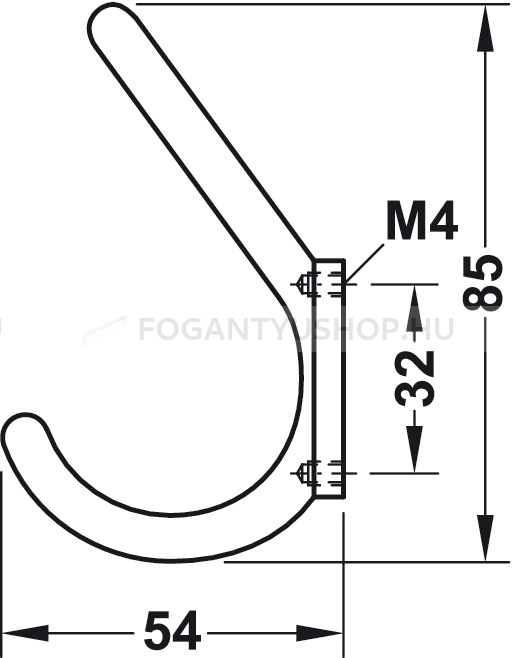HAFELE---Fogas---842.10---Fenyes-krom---Egy-akasztos-fogas